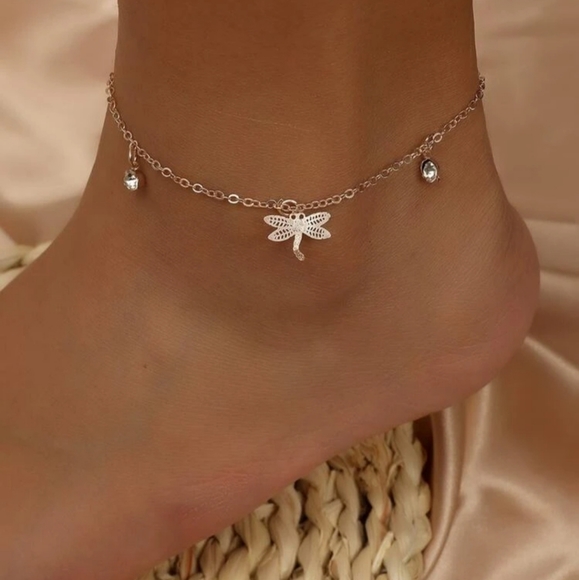 Nikkiwallflower Jewelry - *Savanah* Dragonfly Anklet